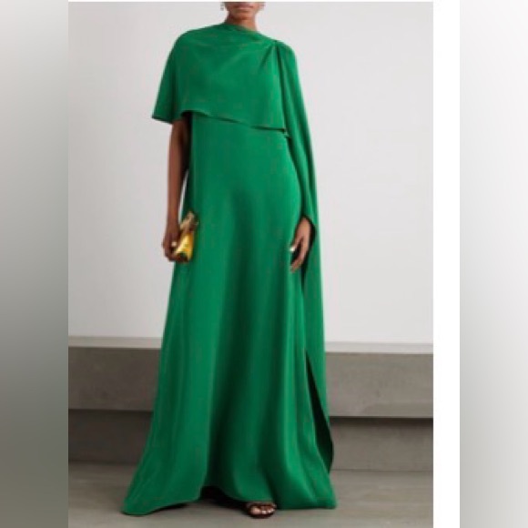 Uoozee Dresses & Skirts - Elegant One-Shoulder Teal Green Draped Evening Dress